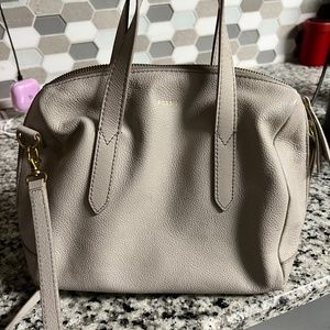 Fossil crossbody satchel gray bag
